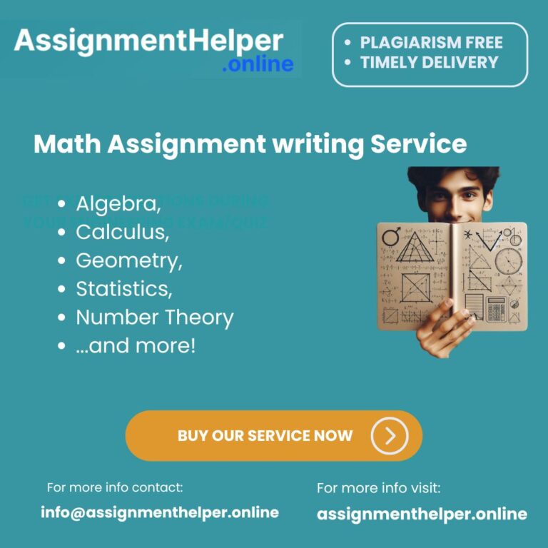 Mathematics Assignment Writing Service by Assignmenthelper.online