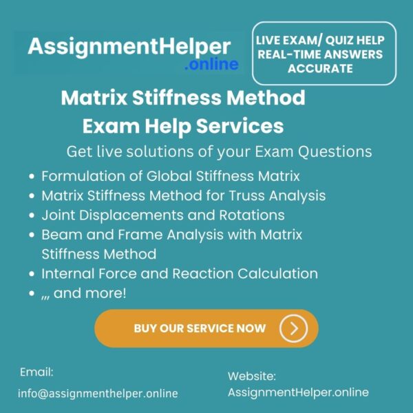 Matrix Stiffness Method Exam Help Service